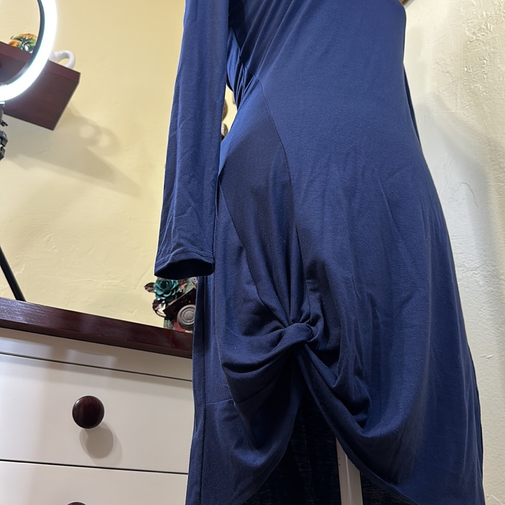 NWOT! Berryou Navy Blue Dress - Picture 4 of 5